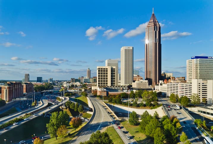 View of downtown Atlanta, Georgia, USA